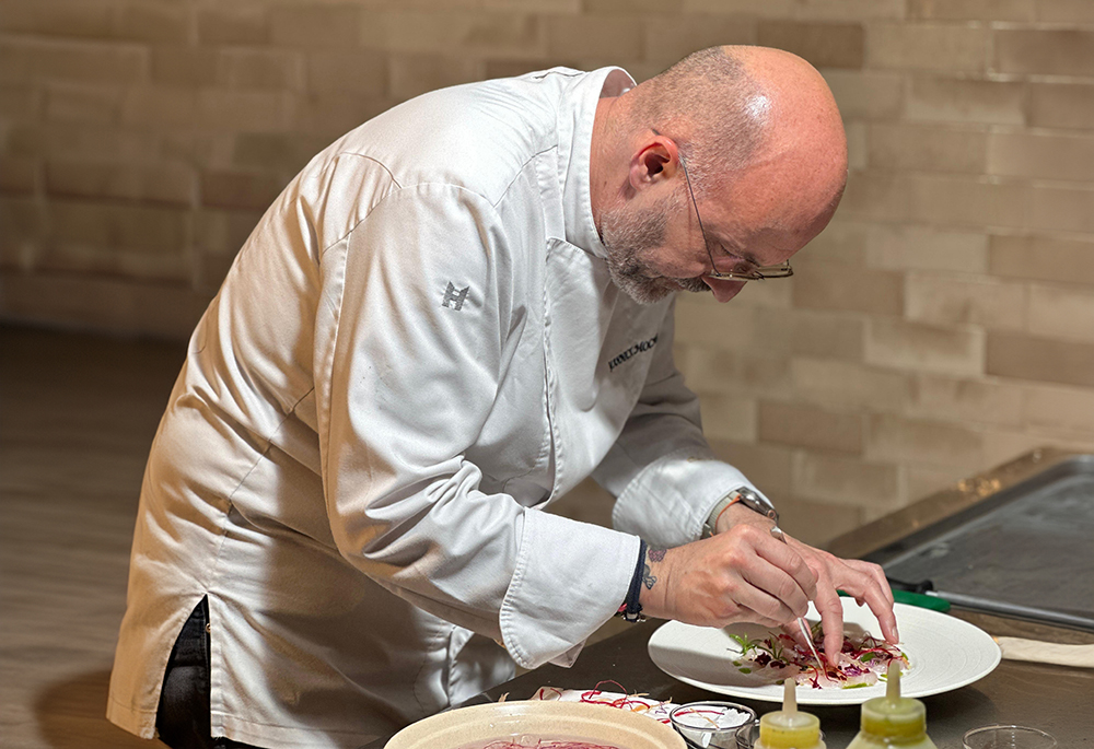 Michelin star chef at work
