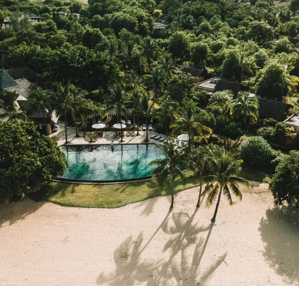 Aerial shot – beach Maradiva Beach
