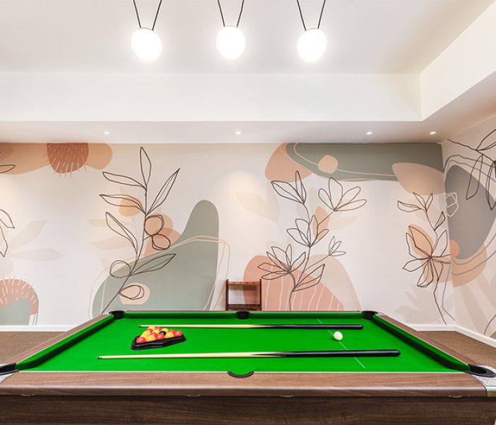 Game room pool table