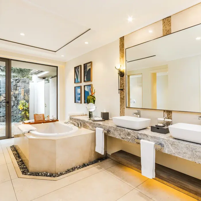 family suite pool villa master shower